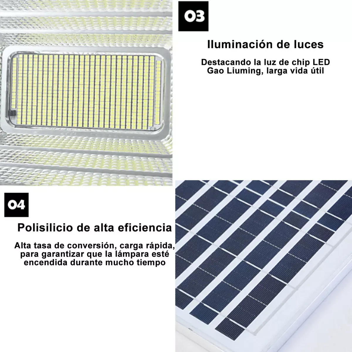 Lampara Reflector Solar Recargable 100w Con Control + Panel