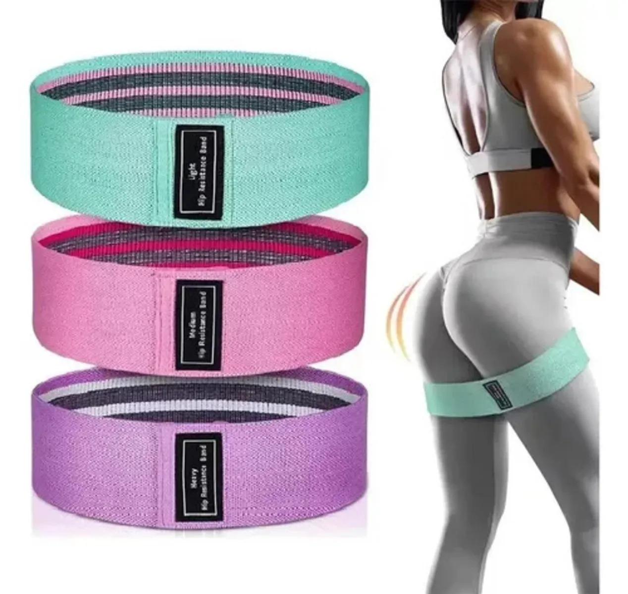 Bandas De Ejercicio Teker Set X3 Ligas De Resistencia Yoga