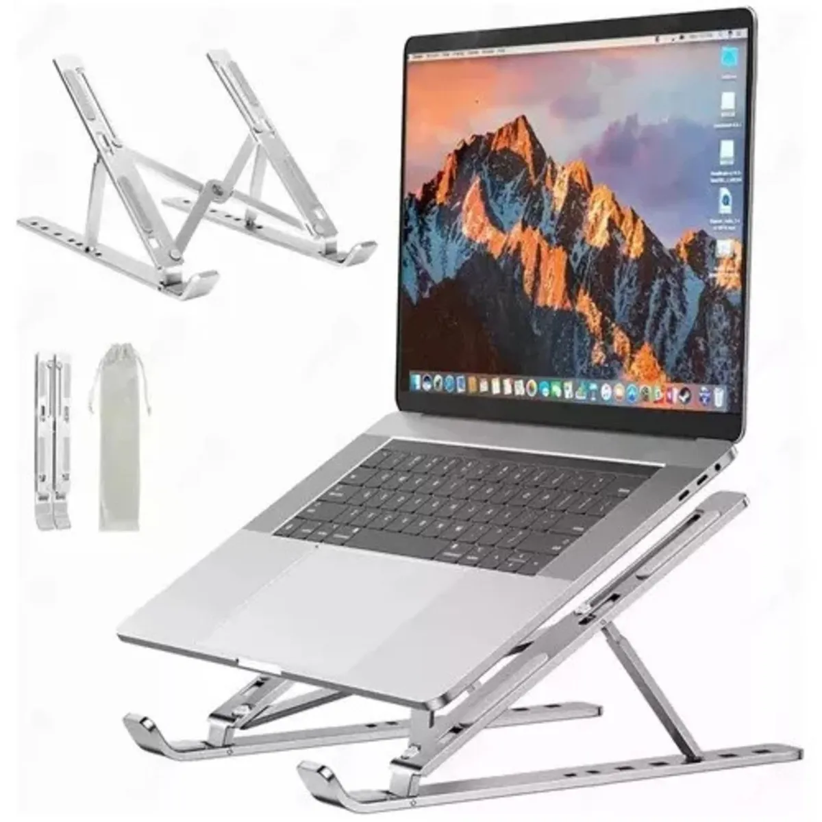 Soporte Base Metálica Para Portátil Tablet Laptop Ajustable