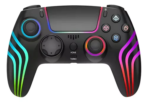 Control Joystick Inalámbrico Luz Led Para Ps4 Android Ios Pc