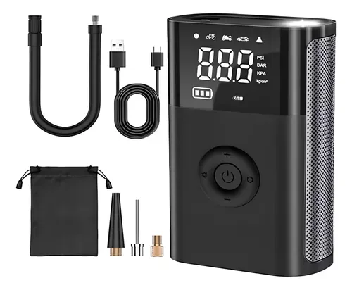 Compresor De Aire Portátil Usb Batería Inflador Universal