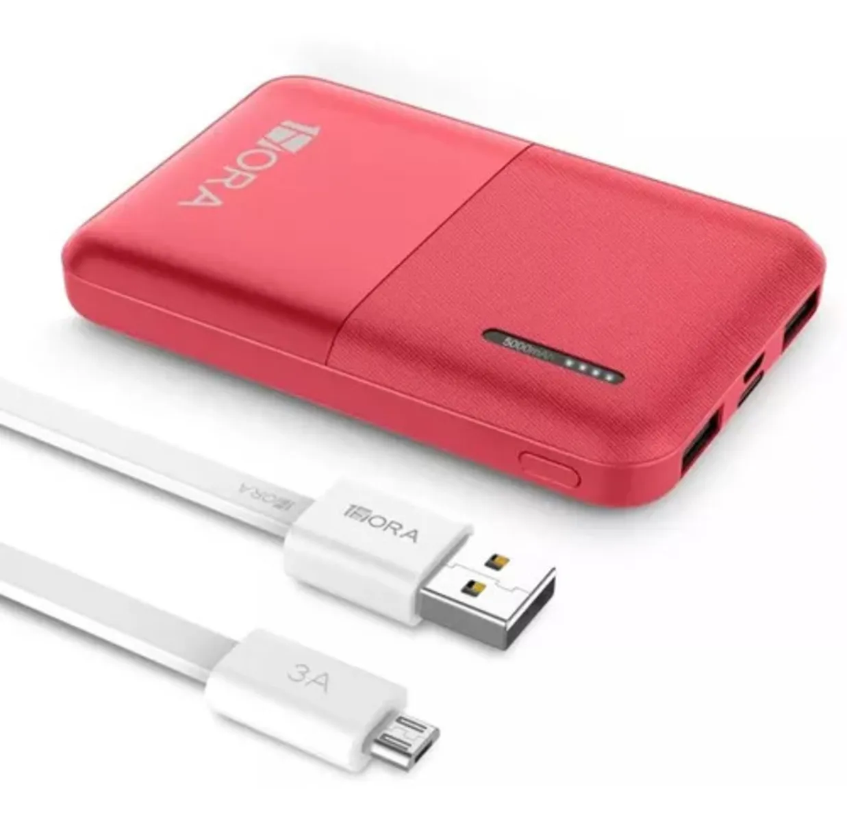 Power Bank Batería Portátil 5000mah Carga Real 2.1a Ultra Compacta Mini 