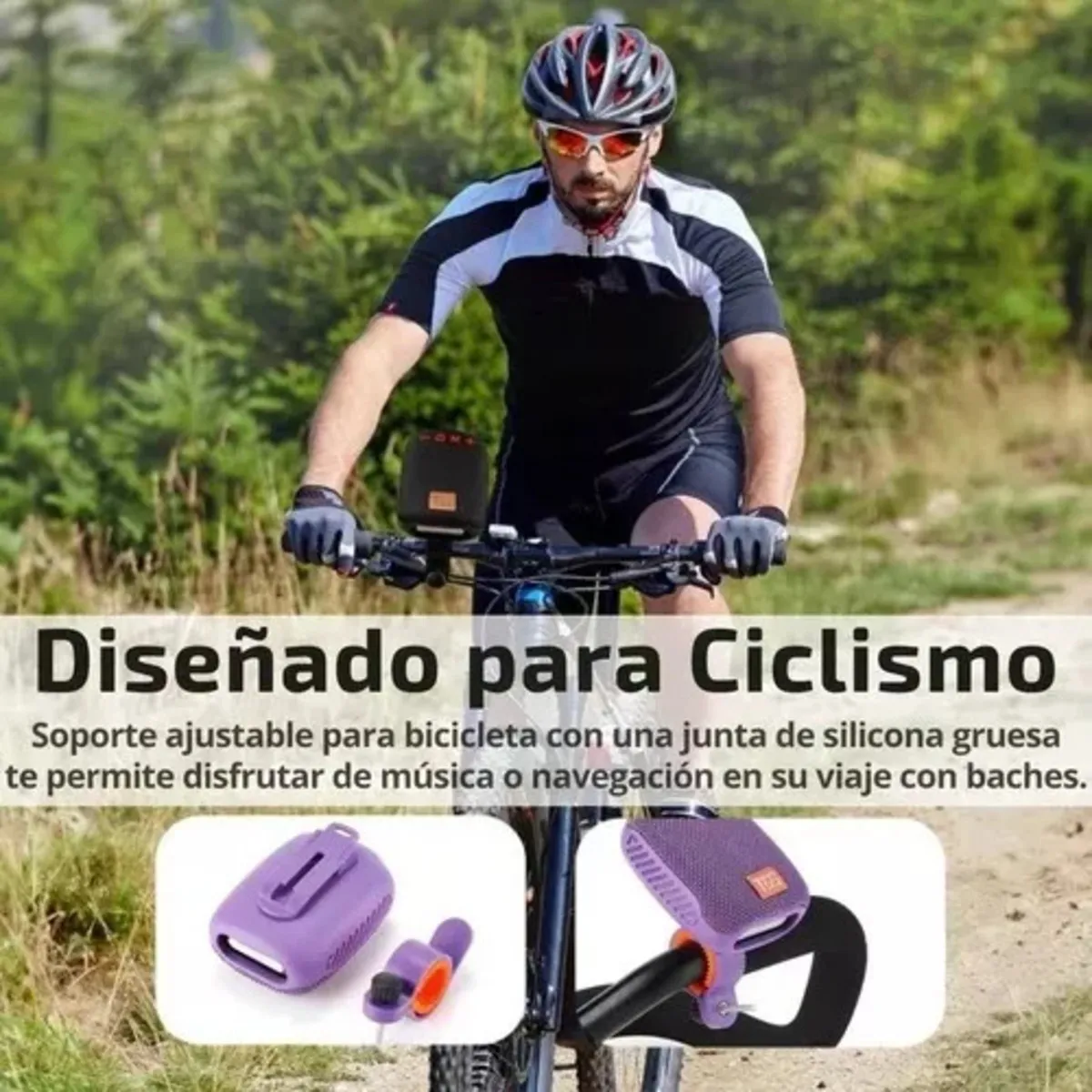 Parlante Bluetooth Inalámbrico Impermeable Para Bicicleta