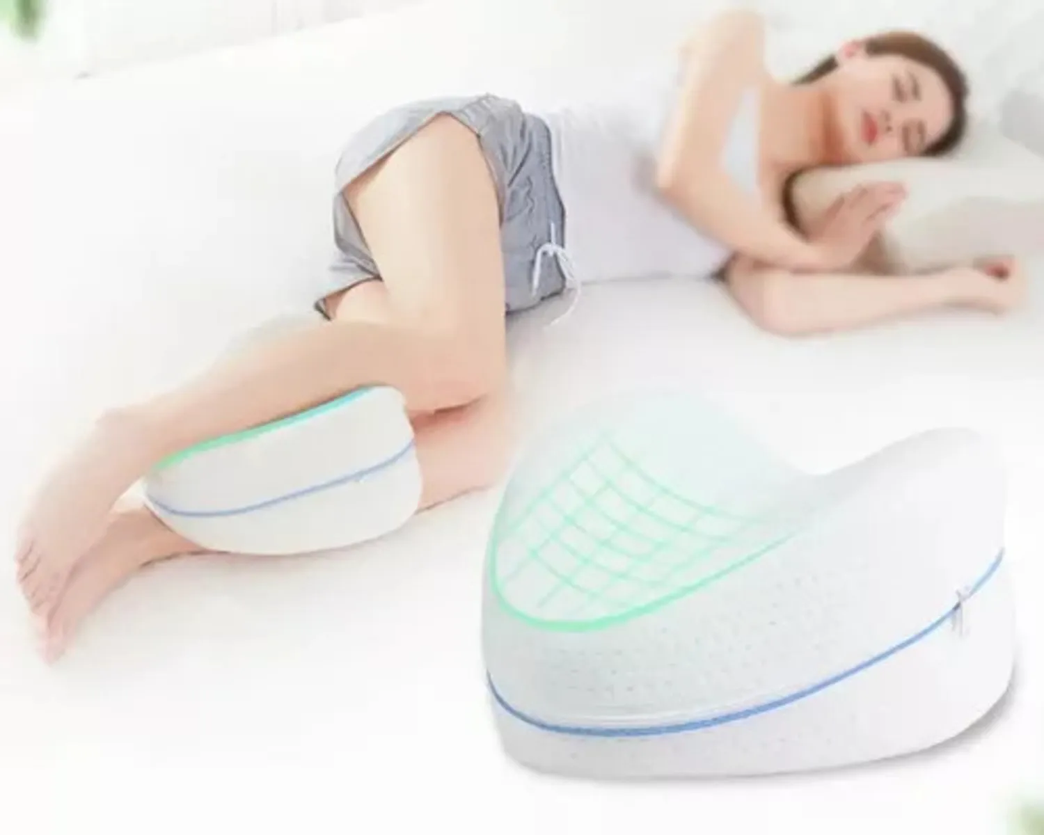 Almohada Ortopédica Cojín Entre Pierna Rodilla Dormir