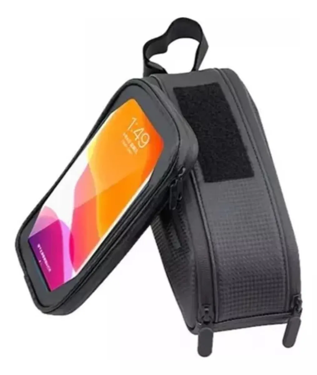 Bolso Alforja Porta Celular Estuche Impermeable De Bicicleta Universal