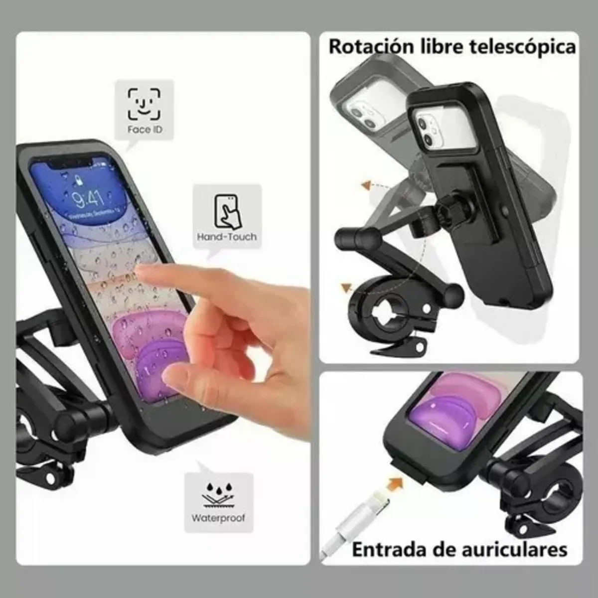 Soporte Celular Moto Bicicleta Estuche Universal Impermeable