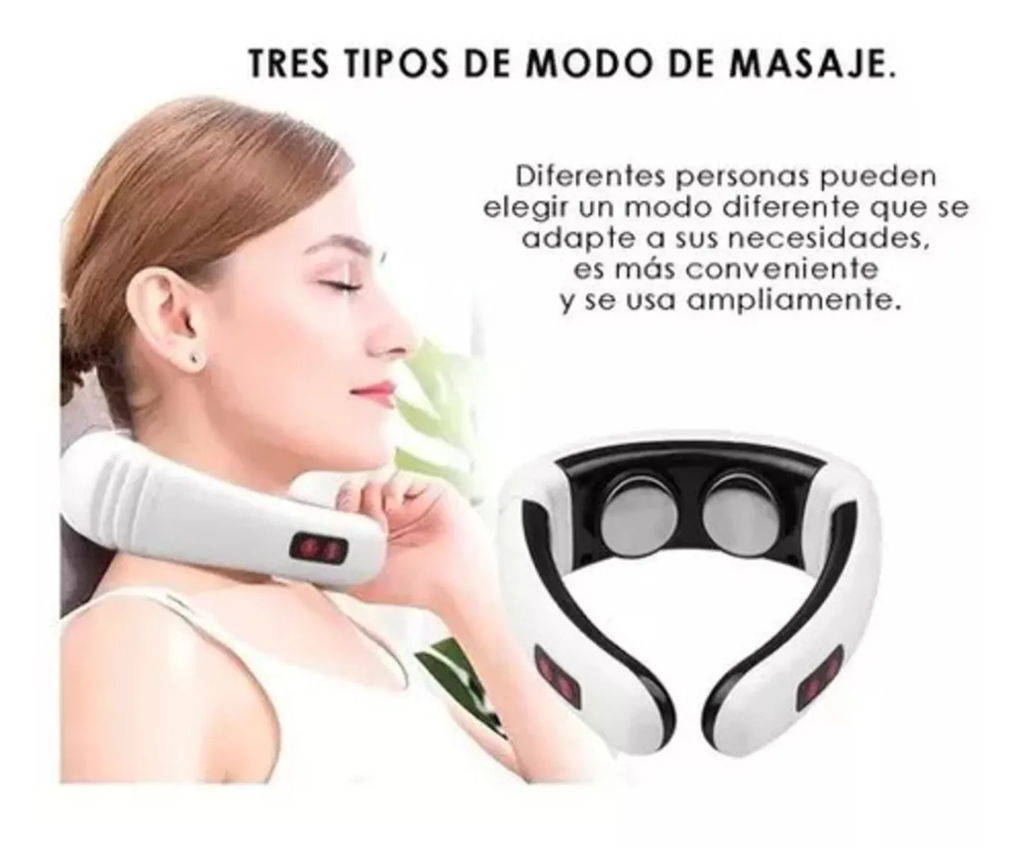 Masajeador Cuello Cervical Eléctrico Terapia Pulso Magnético