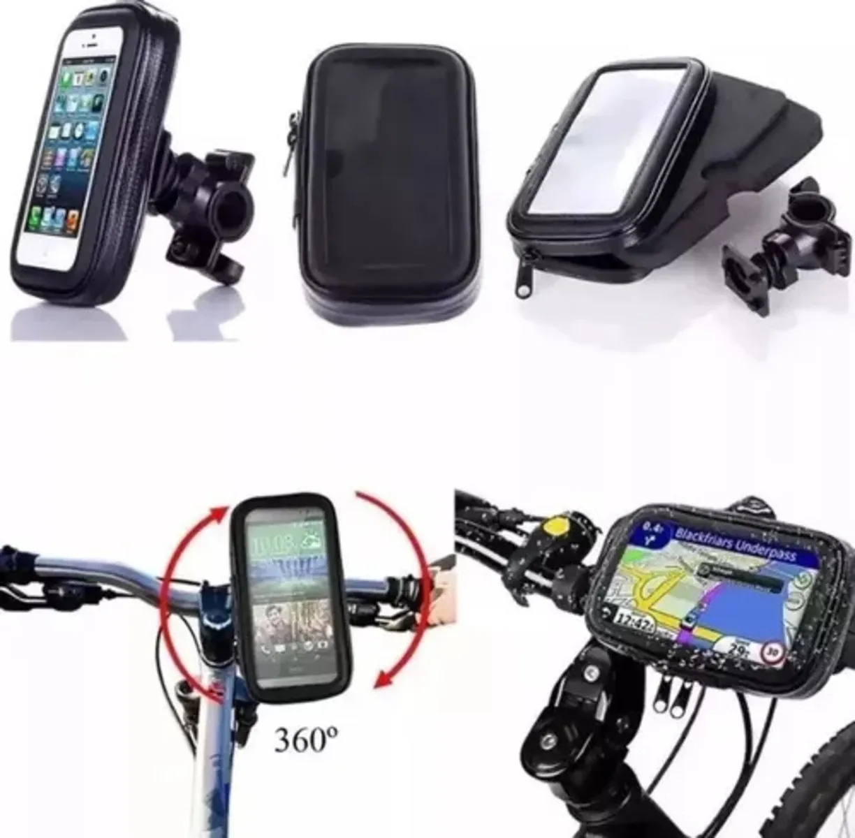 Soporte Celular Moto Estuche Universal Impermeable Bicicleta