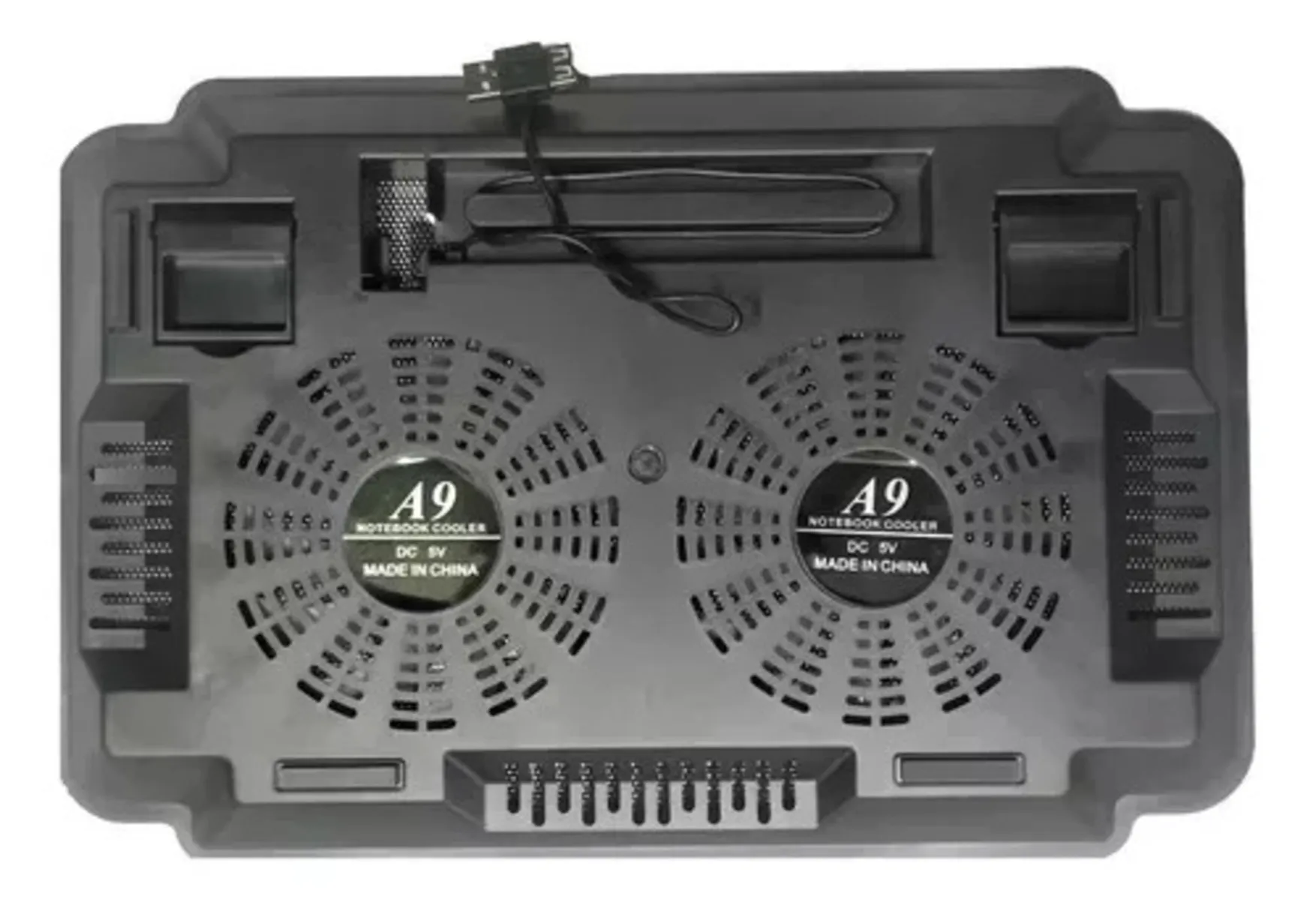 Base Refrigerante Cooler 2 Ventiladores Con Luz Para Laptop