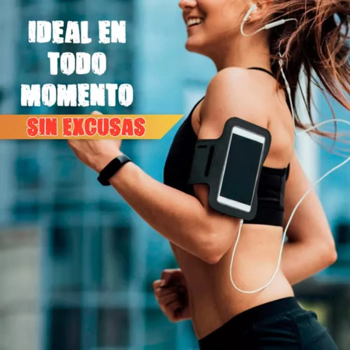 Brazalete Funda Para Celular Brazo Correr Porta Llaves Gym