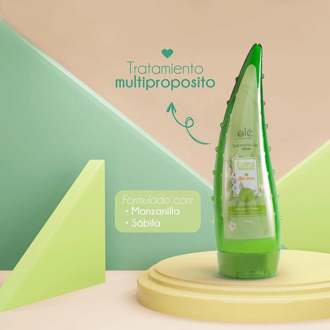 Tratamiento Gel Fluido Aloe Vera Olé Cuidado Capilar