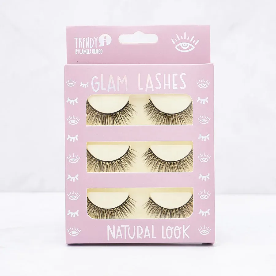 Pestañas Trendy Set x 3 Und Glam Lashes