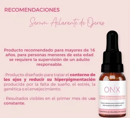 Sérum Aclarante De Ojeras Onix