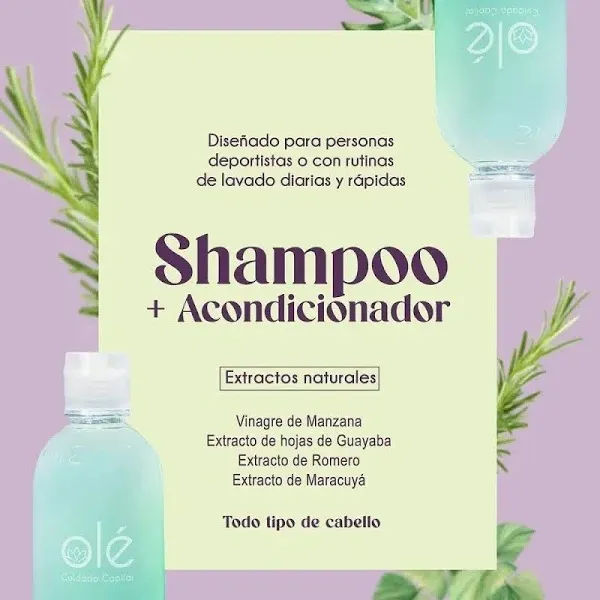 Shampoo Vinagre de Manzana Olé Cuidado Capilar