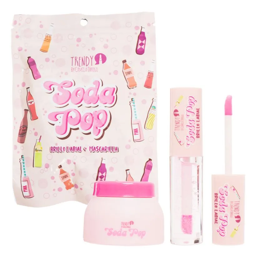 Kit De Labios Soda Pop Brillo Y Mascarilla