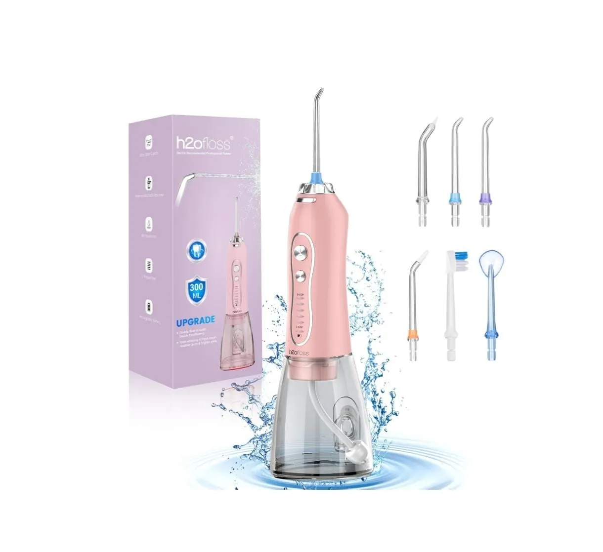 Irrigador Dental Portátil Con 5 Modos, Recargable Ipx7