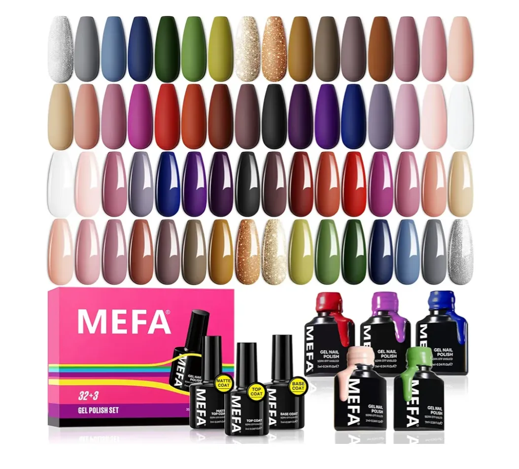 Kit De 32 Esmaltes De Gel, Colores De La Colección Primavera.