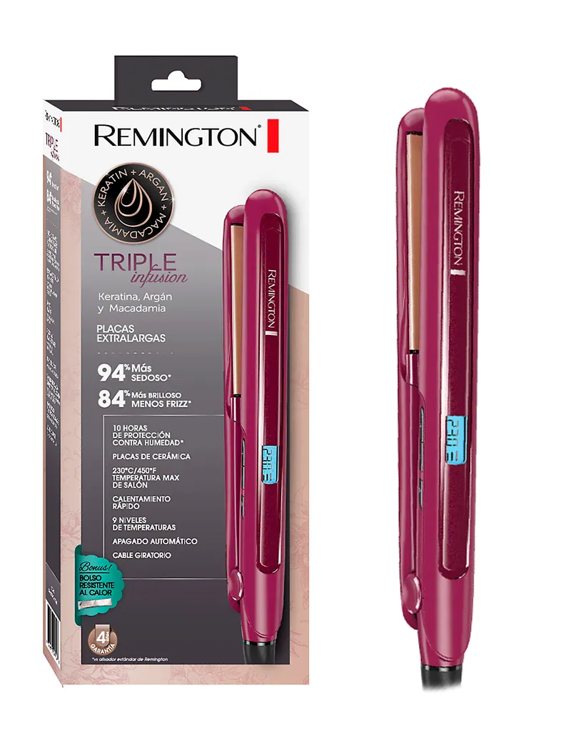 Plancha De Cabello Remington Triple Infusión Producto 100% Original