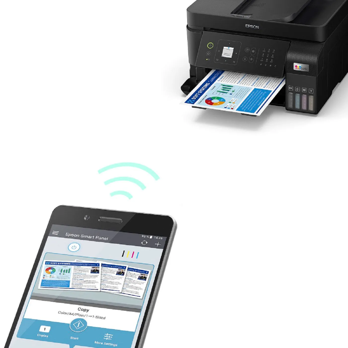 Impresora Epson  L5590 Multifuncional Ecotank Con Wifi 110v