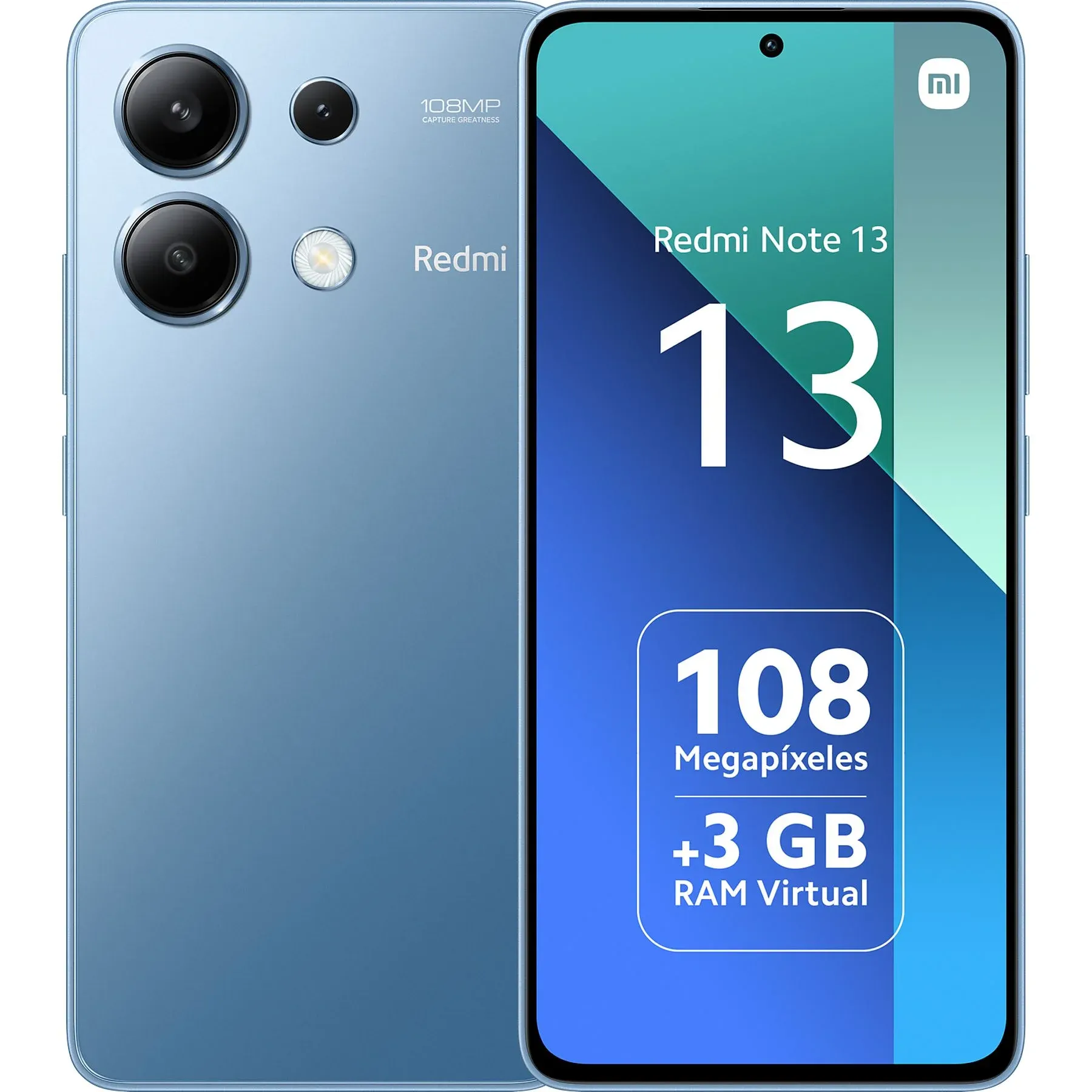 Xiaomi Redmi Note 13 256 Azul Reacondicionado 14 meses de garantía 