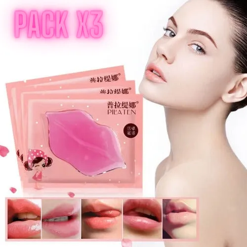 Kit x3 Colágeno De Labios Hidratante Hidrogel 