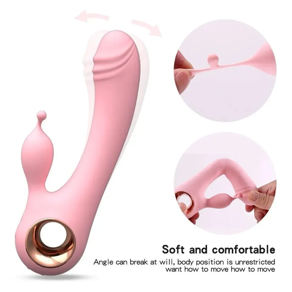 Vibrador De Conejo Para Mujer Masajeador Vaginal Y Anal De 10 Frecuencias