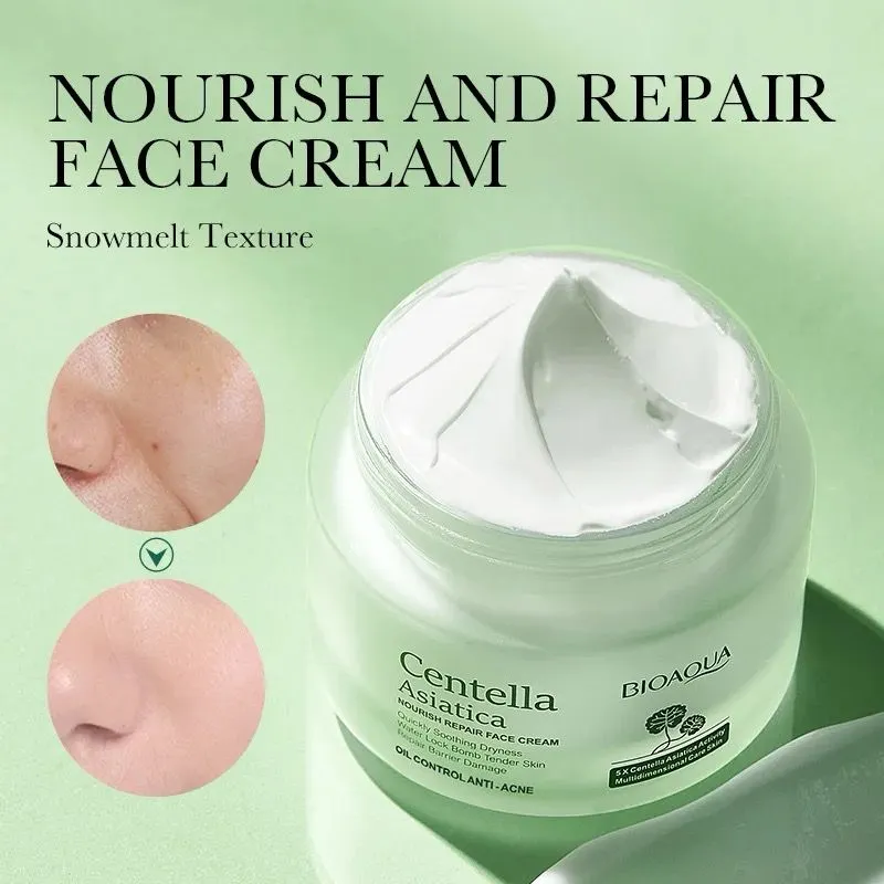 Crema Facial Centella Asiática Hidratante Nutritiva Antienvejecimiento Antiarrugas Bioaqua