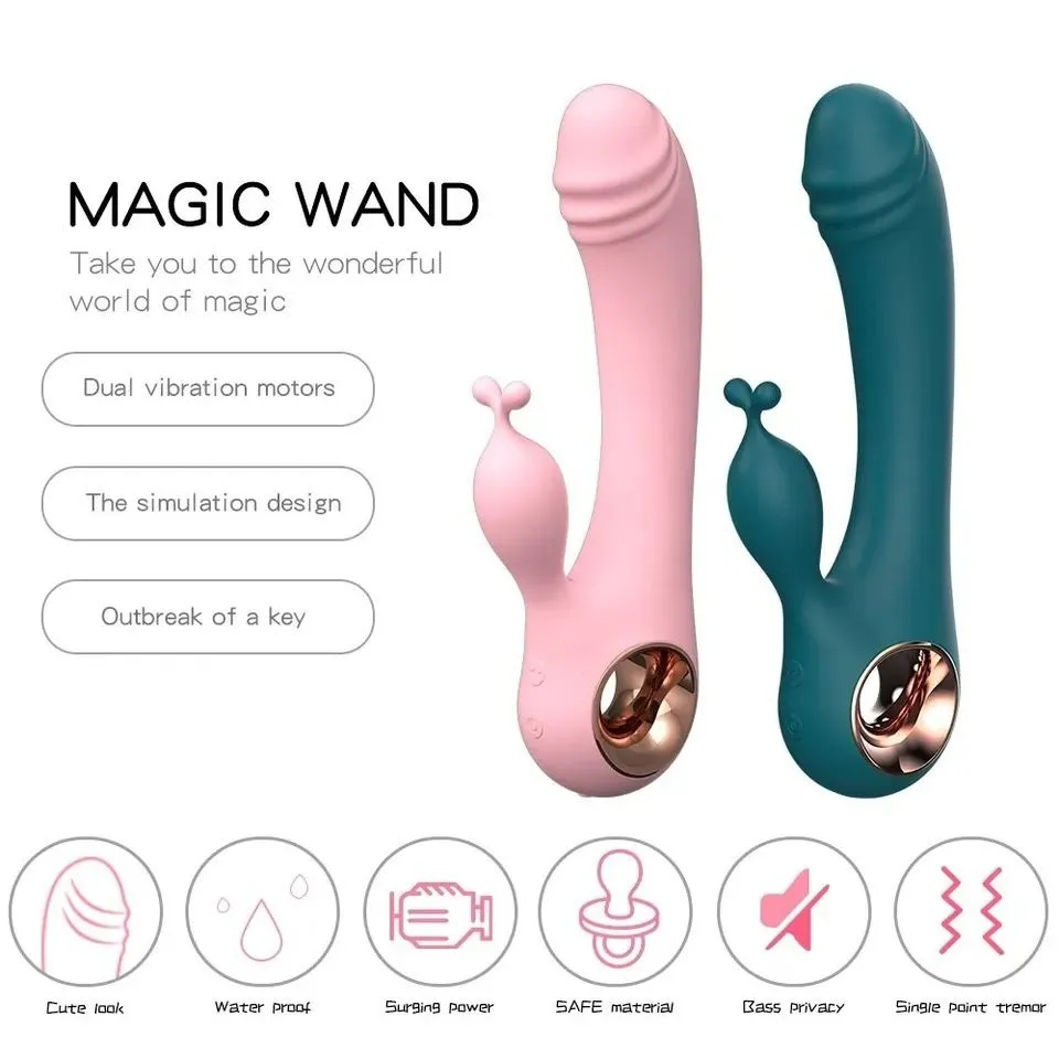 Vibrador De Conejo Para Mujer Masajeador Vaginal Y Anal De 10 Frecuencias