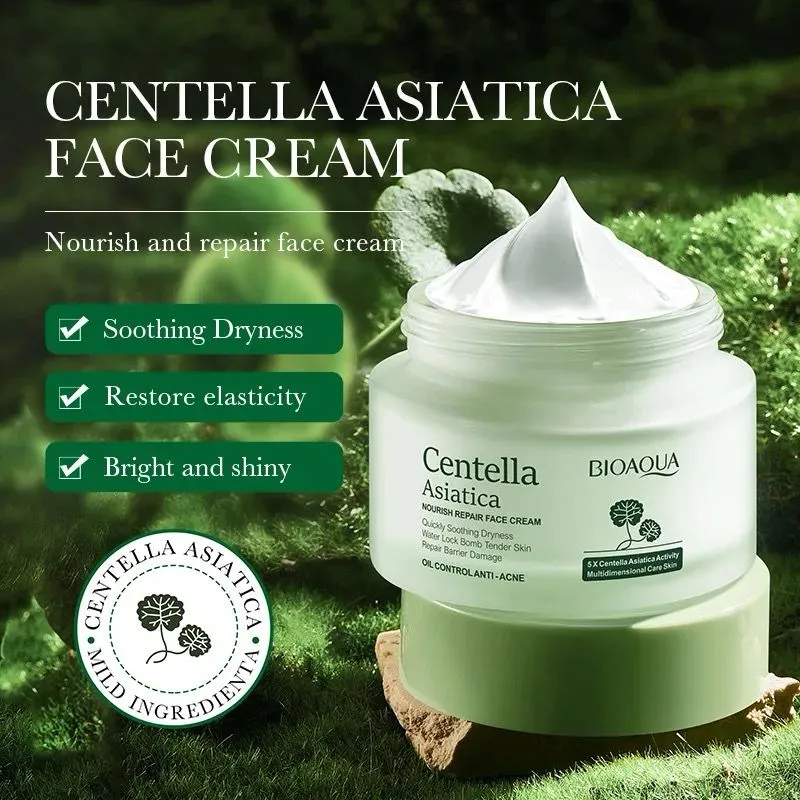 Crema Facial Centella Asiática Hidratante Nutritiva Antienvejecimiento Antiarrugas Bioaqua