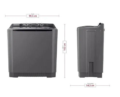 Lavadora LG Semiautomática Carga Superior 15KG Sp