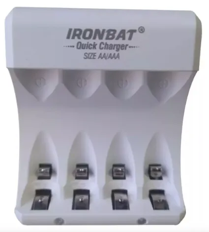 Cargador De Pilas -  Ironbat  - Aaa / Aa + 4 Bateria