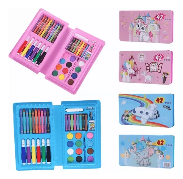 Set De Arte Para Niñas 42 Piezas Rosado