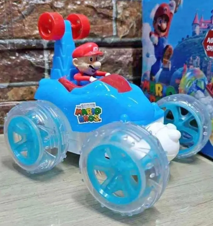 Carro Loco Mario Bros Control Remoto Acrobacias En 360 Grados