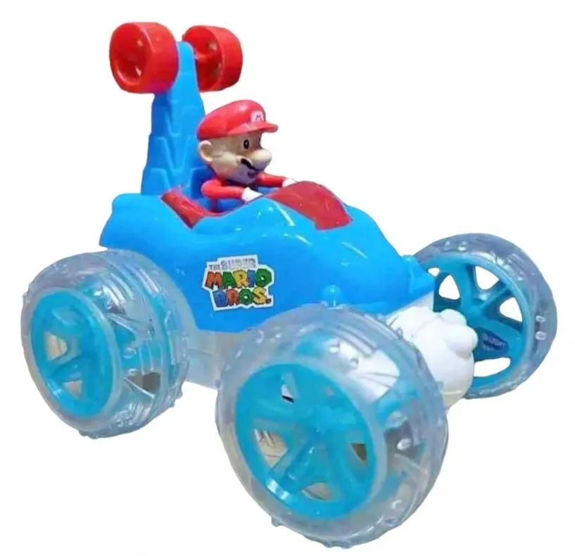 Carro Loco Mario Bros Control Remoto Acrobacias En 360 Grados