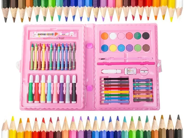 Set De Arte Para Niñas 68 Piezas Rosado