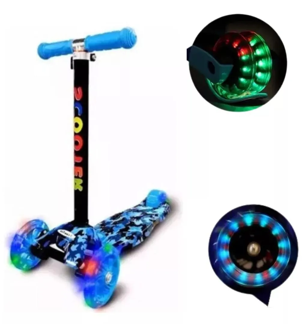 Patineta Monopatin Scooter Niños Con Luces