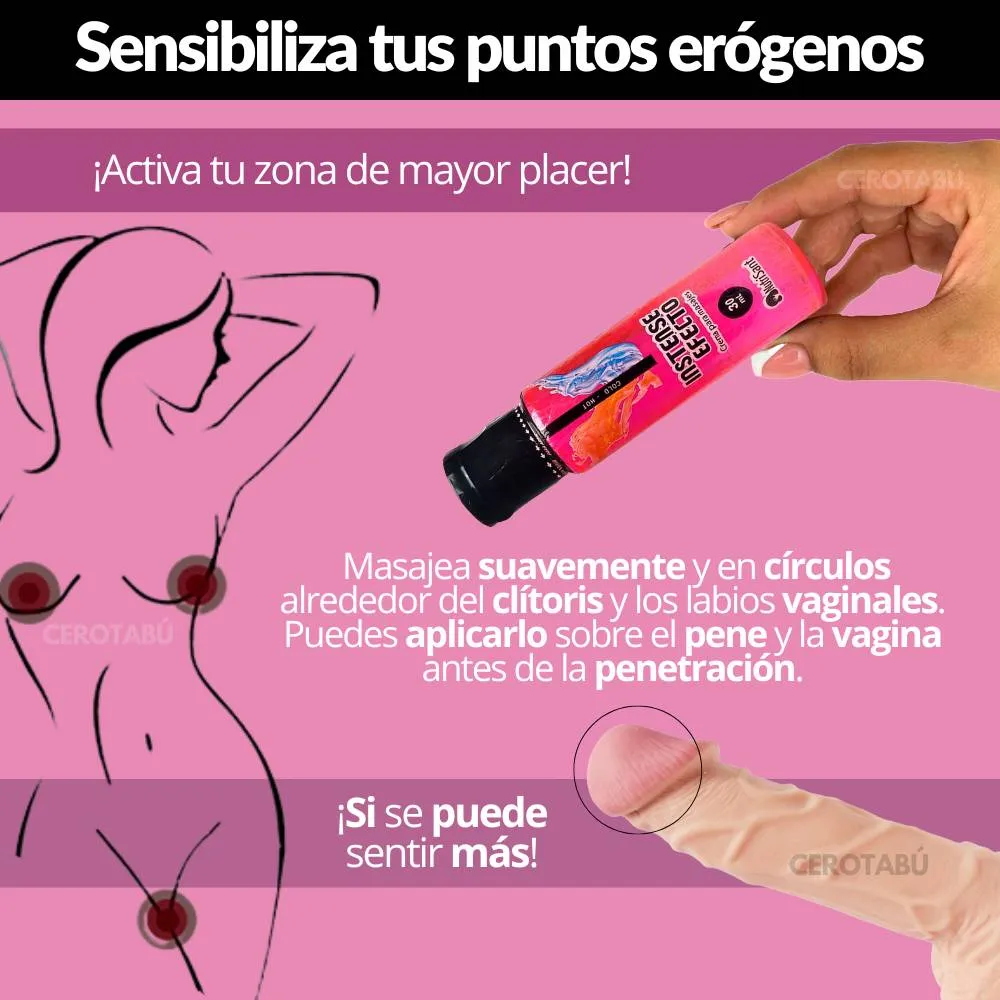 Lubricante Multiorgasmos Doble Sensación Sabor Cereza x30 mL