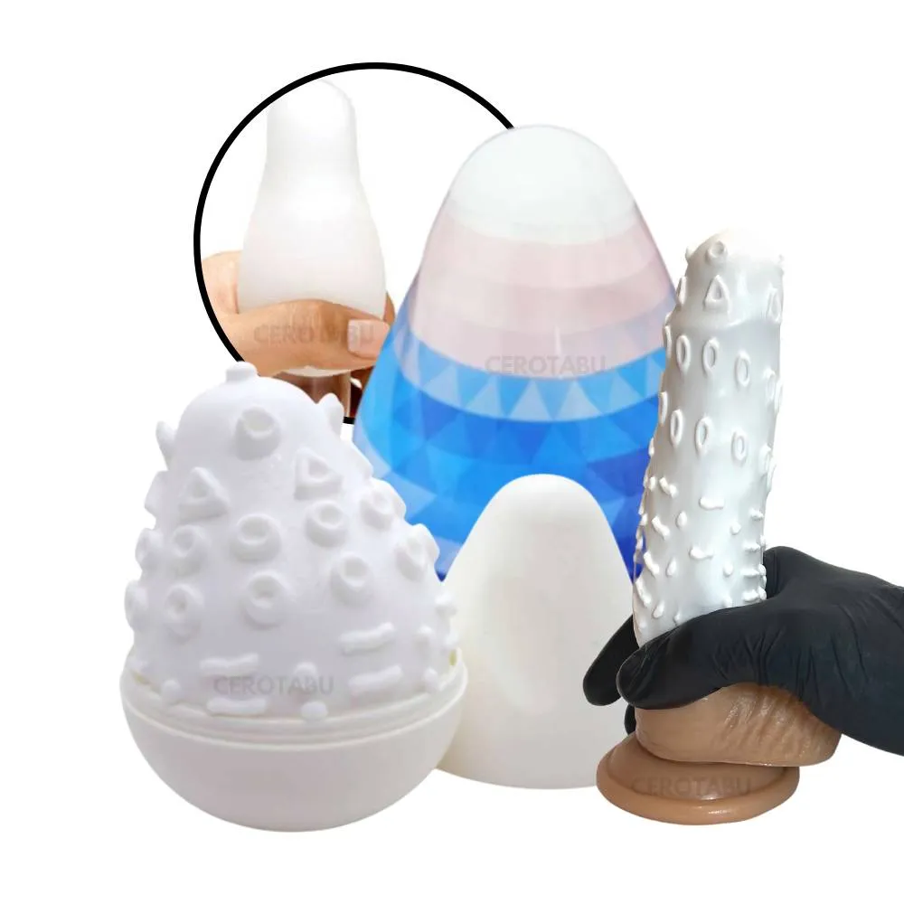 Huevo Masturbador Masculino Eggsy Consolador Flexible Para Pene 