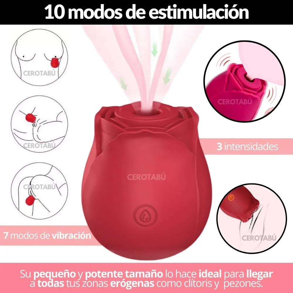 Vibrador Succionador Clitoris Recargable Lia Juguete Sexual