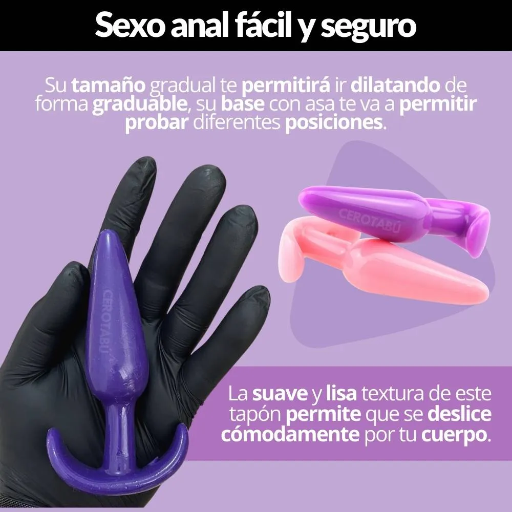 Kit Anal 1 Plug Anal + 2 Acostumbradores + 1 Bolas Chinas