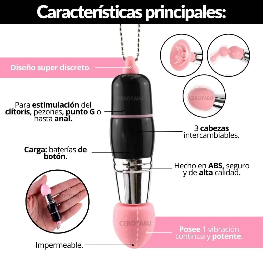 Bala Vibradora Labial Consolador Juguete Sexual Mini 