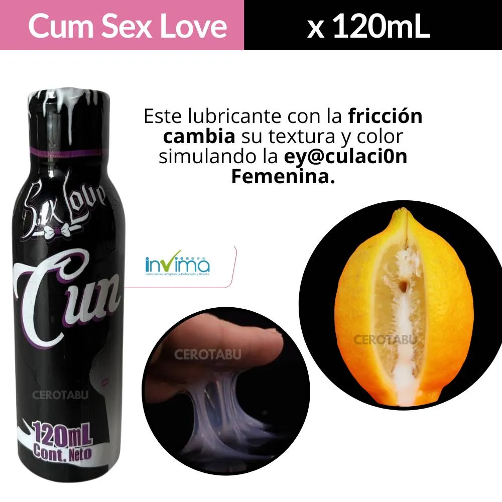 Lubricante Intimio Tipo Cum Simula Eyaculacion Sex Love x120 ml