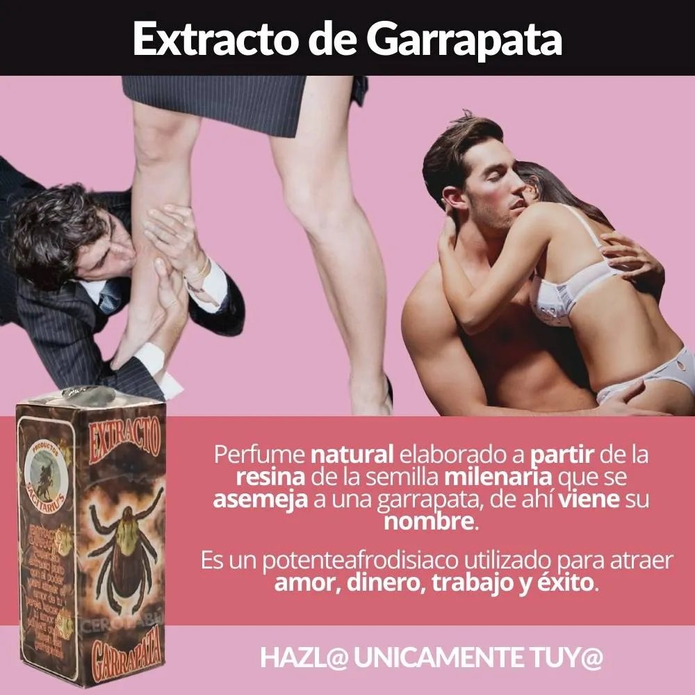 Extracto De Garrapata Puro 100% Original Amor + Amuleto 10ml