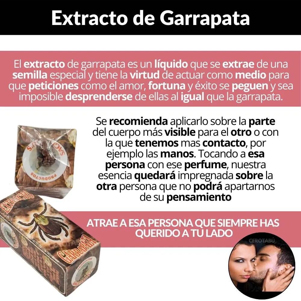 Kit Esotérico Extracto Garrapata + Jabón Limpieza De Aura