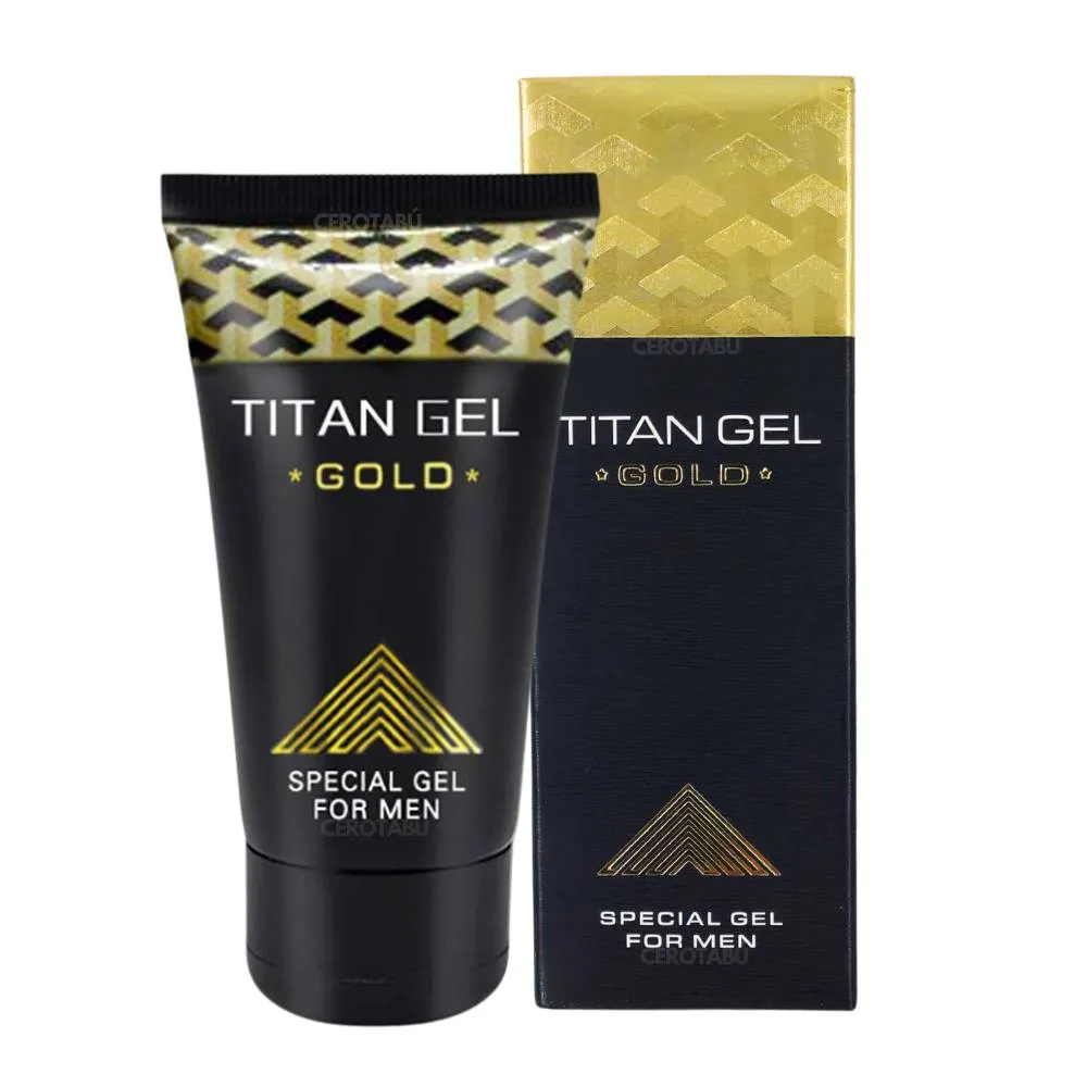 Gel Titan Dorado Crecimiento Pene x50 ml - Luegopago