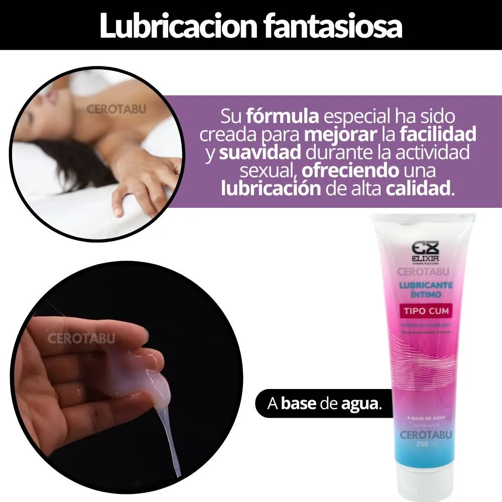 Lubricante Intimo Tipo Cum Elixir 250ml Simula Eyaculacion