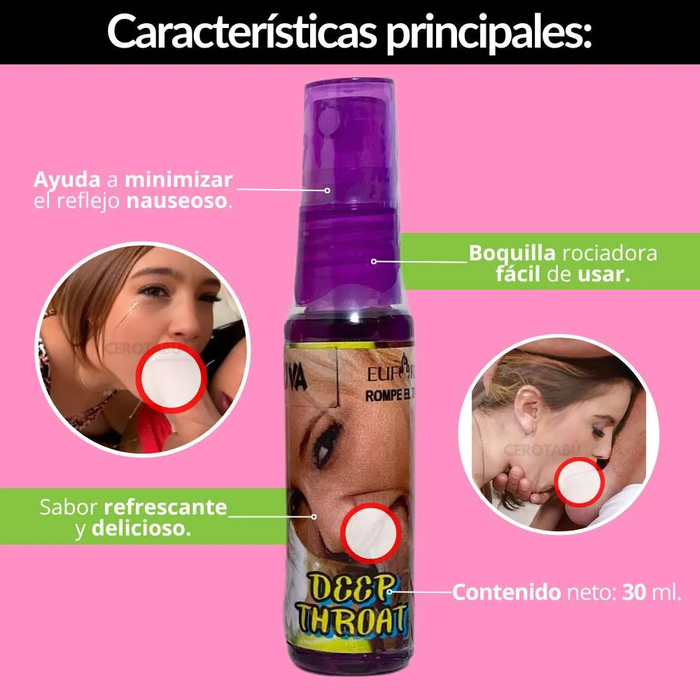 Lubricante Comestible + Retardante Sexual + Garganta Profunda