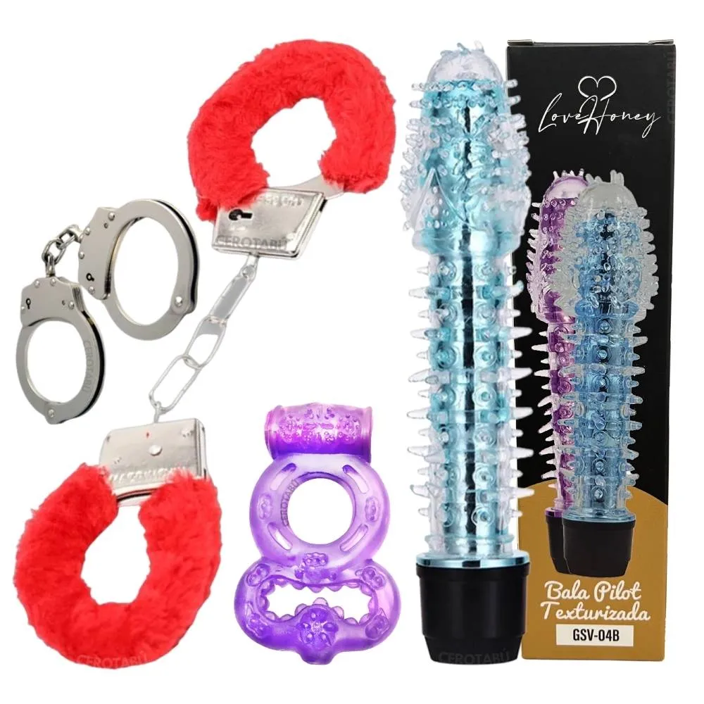 Kit Bala Vibradora, Anillo Vibrador, Esposas