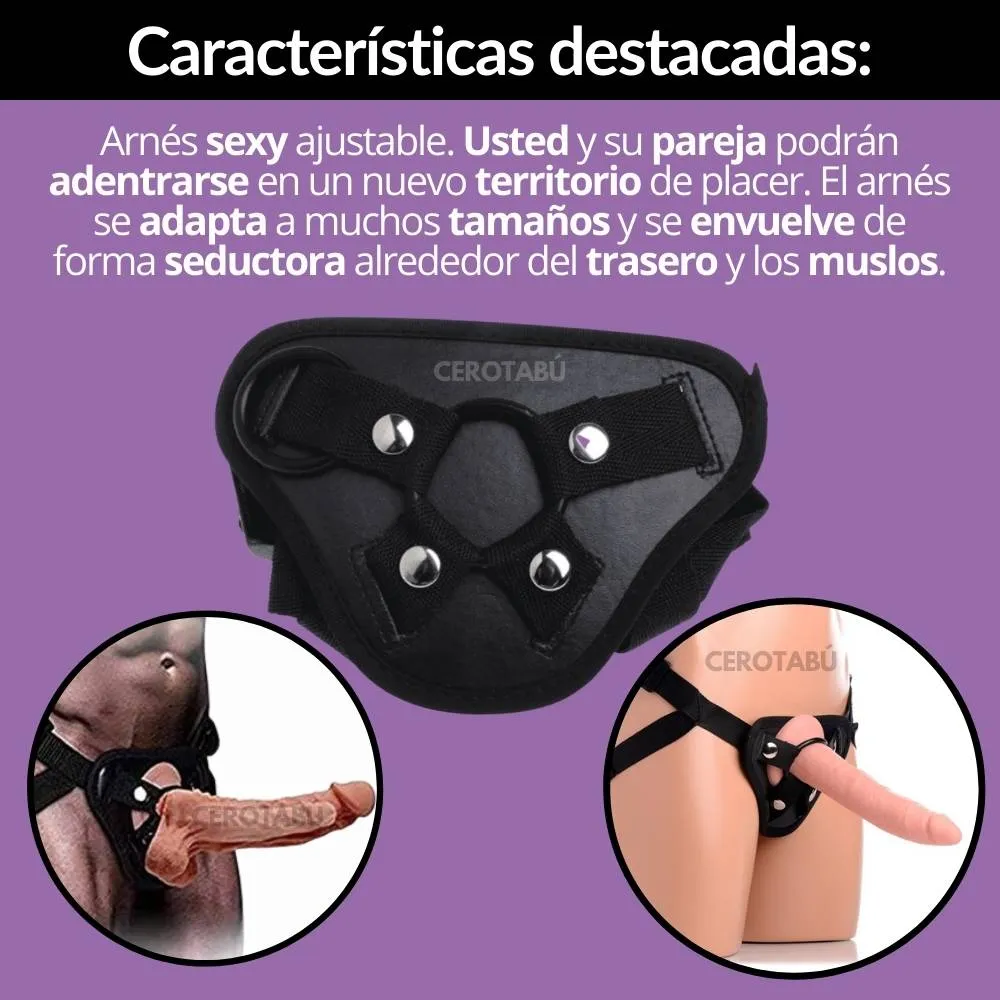 Arnés Harnes Ajustable Para Dildo Consolador Cinturon Sexual