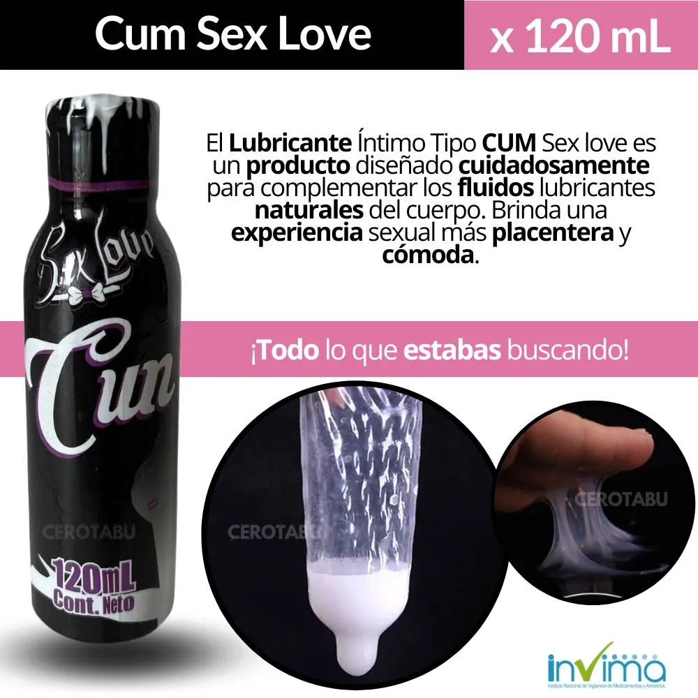 Lubricante Intimio Tipo Cum Simula Eyaculacion Sex Love x120 ml